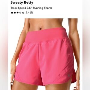 Sweaty Betty Bright Pink Athletic Shorts